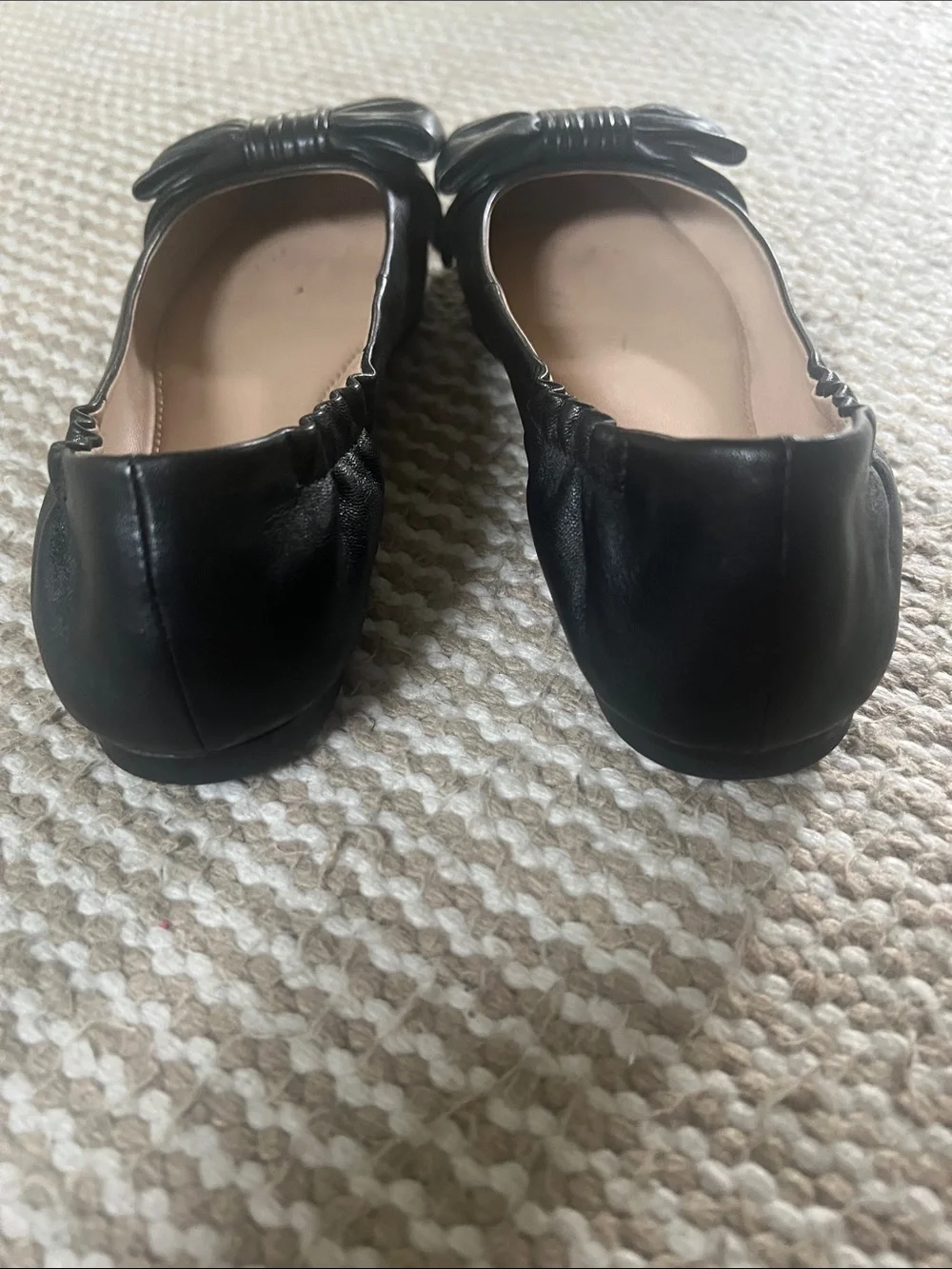 Tory Burch black leather ballet flats